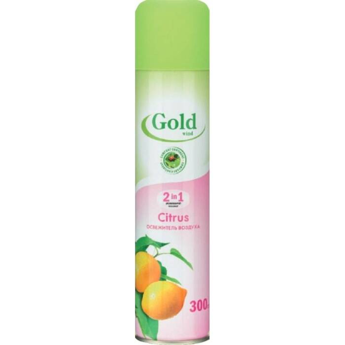 Gold Wind аэрозоль Citrus 300 мл для ванной и туалетной комнаты
